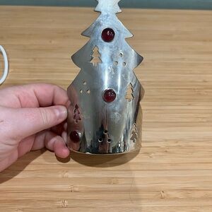 🎄 Metal Christmas Tree Tea Light Candle Holder